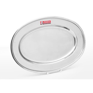 Đĩa inox 304 oval zebra thái lan 30.4cm 121030