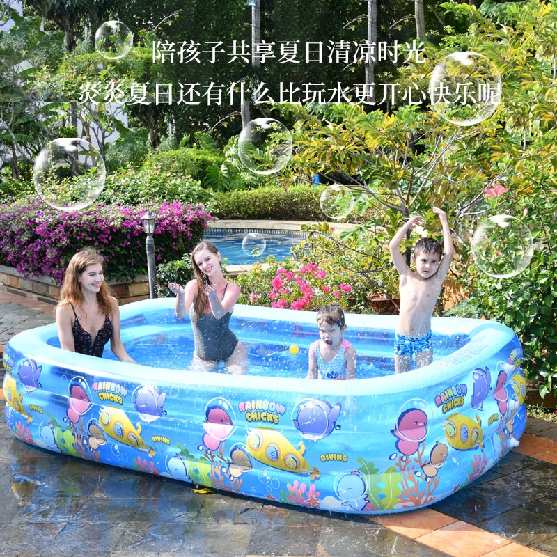 Hồ Bơi Bơm Hơi Dày Dặn Chống Mài Mòn Cho Người Lớn Và Trẻ Em