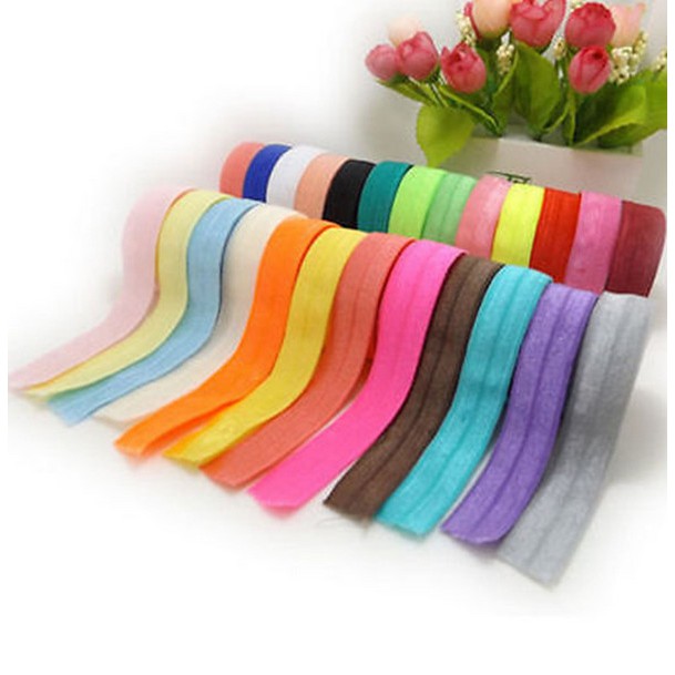Dây ruy băng co giãn nhiều màu sắc 5 Yards 5/8&quot; 15mm