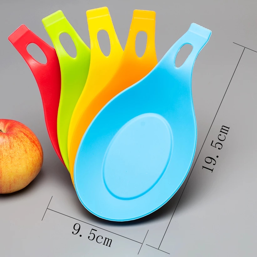 1 Miếng Lót Muỗng Silicon Chịu Nhiệt Màu Sắc Ngẫu Nhiên
