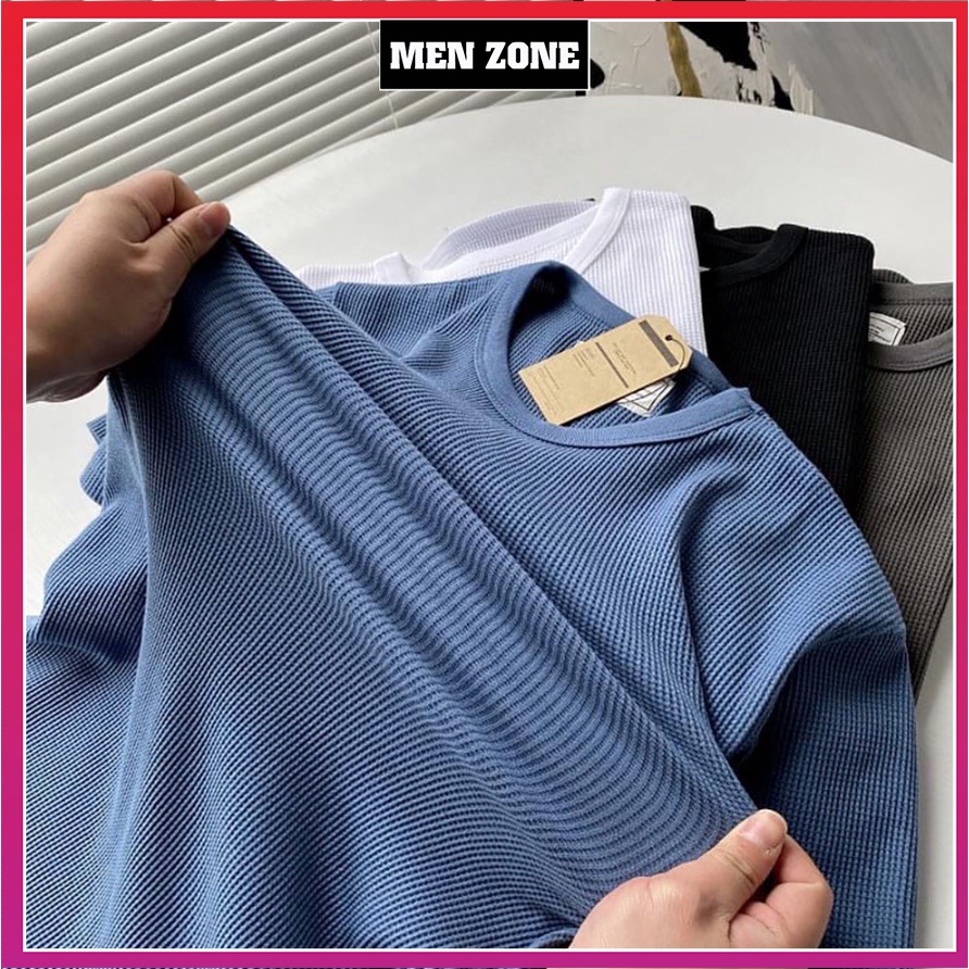Áo thun nam áo phông nam tay ngắn cổ tròn chất thun cotton tổ ong xuất nhật co giãn 4 chiều [ATO]