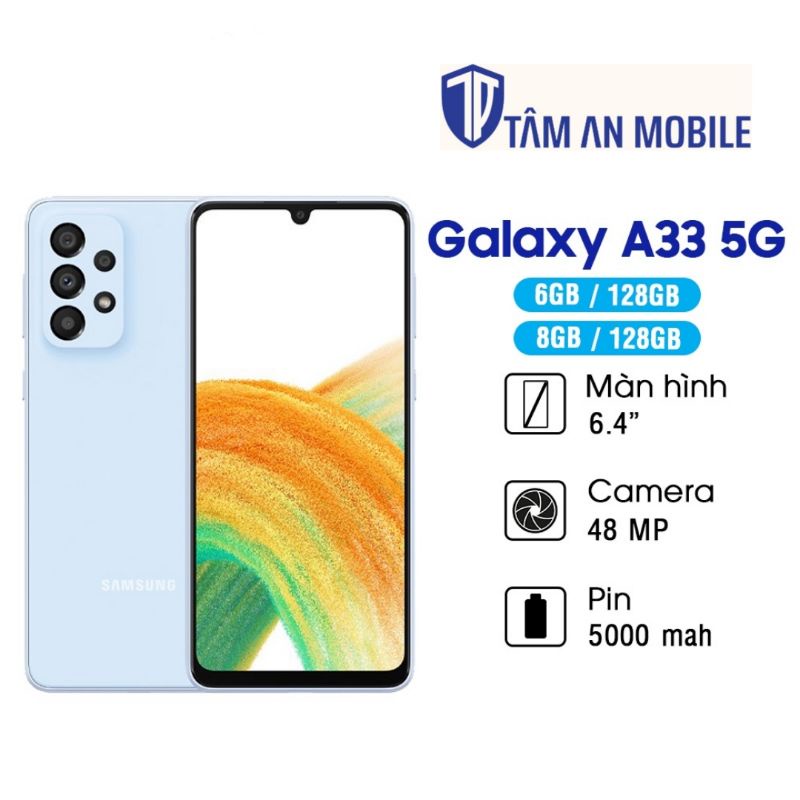 Điện thoại Samsung Galaxy A33 5G - Hàng chính hãng