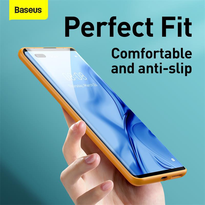 Ốp điện thoại Baseus bằng da và hợp kim bảo vệ ống kính thoải mái chống trượt cho Huawei Mate 40 / 40Pro / 40Pro