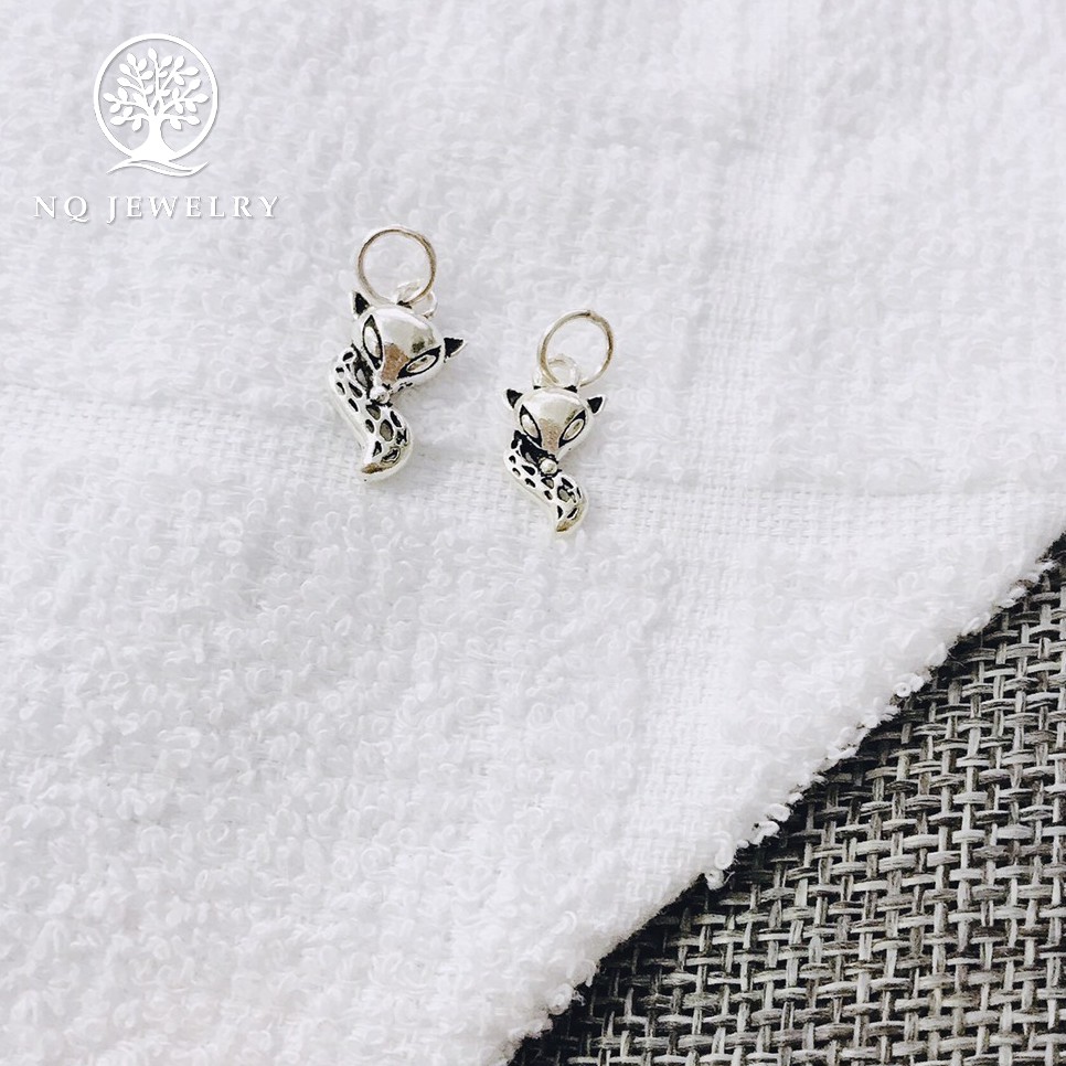 Charm bạc hình hồ ly treo - NQ Jewelry