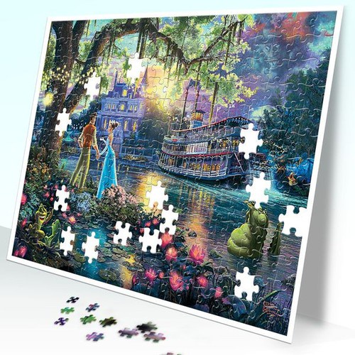 CÔNG CHÚA VÀ CHÀNG ẾCH Tranh xếp hình Jigsaw Puzzle giảỉ tỏa stress Tia Sáng 247 mảnh