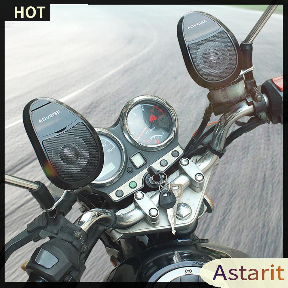 AOVEISE MT493 Motorcycle Bluetooth Speaker MP3 Audio System FM Radio U Disk