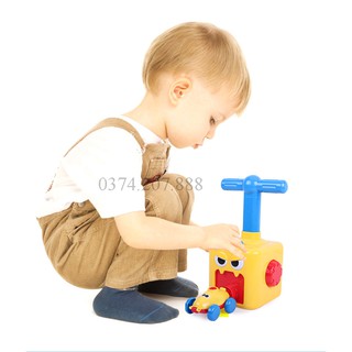 Đồ chơi bơm bóng đua xe hình dáng đáng yêu cho bé layas