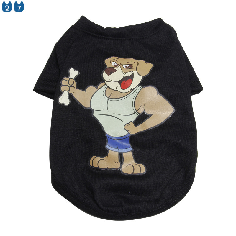 Áo Sát Nách In Họa Tiết Hoạt Hình Thời Trang Mùa Hè Cho Thú Cưng 27