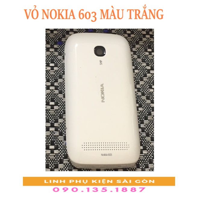 VỎ NOKIA 603 MÀU TRẮNG