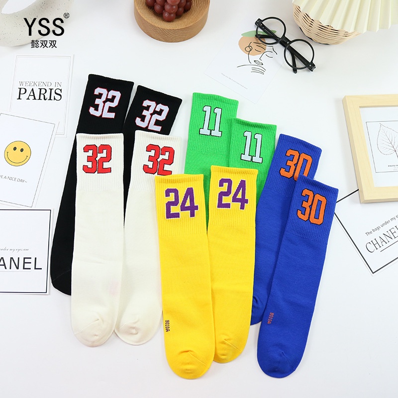 Tất thể thao cá tính dài đến gối cho bé - vớ số thê thao, sợi dệt cotton ấm áp gân tăm cho bé trai, bé gái