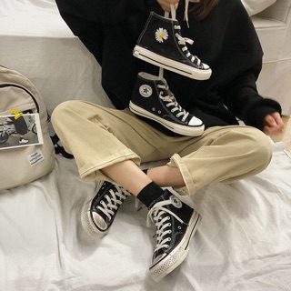 [ORDER] Giày ulzzang dáng CV thêu hoa cúc (ảnh thật phía cuối)