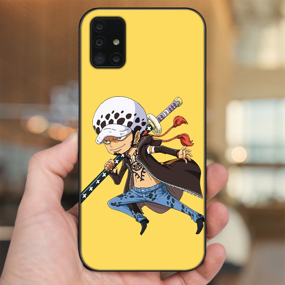 Ốp lưng Samsung A51, A71 viền đen in hình Law One Piece