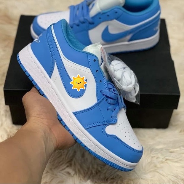 Giày Thể Thao Jordan Đỏ Đen Giầy Sneaker Air JD1 Low Màu Đỏ Đen Cao Cấp