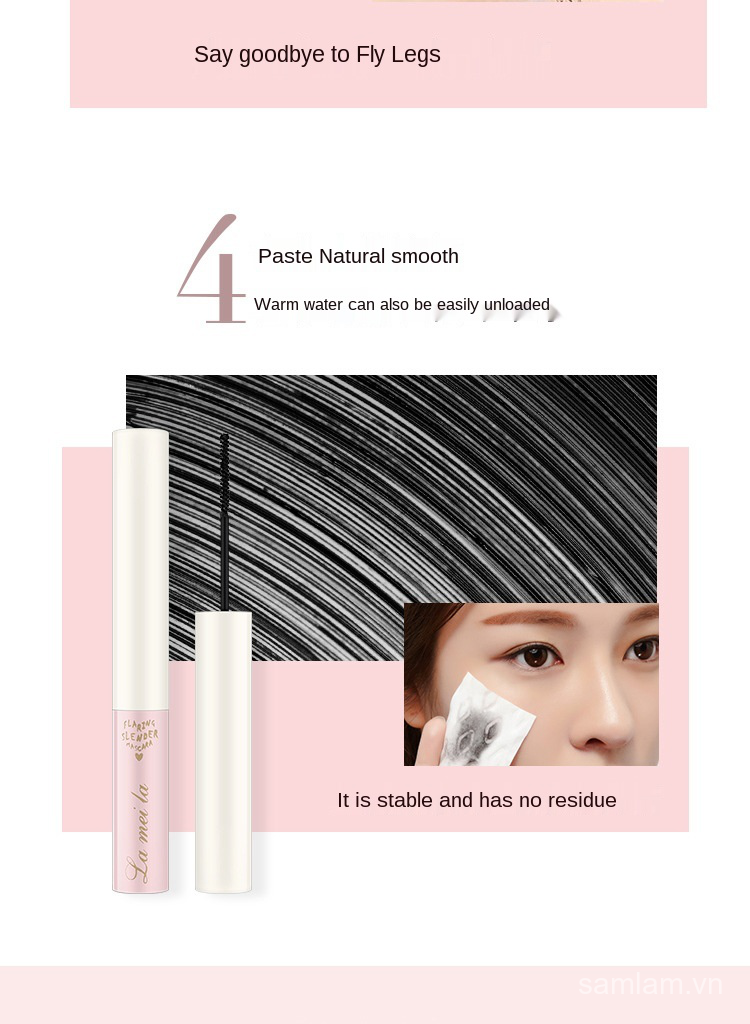 Mascara Lameila Đầu Siêu Mảnh 2.5mm Chống Nước Chống Mồ Hôi Lâu Trôi Hai Màu Tùy Chọn | BigBuy360 - bigbuy360.vn