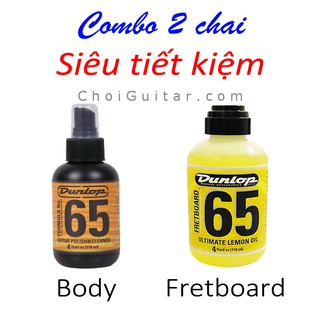 USA Combo 2 chai Dunlop 65 vệ sinh đàn guitar/bass (Body & Fretboard)