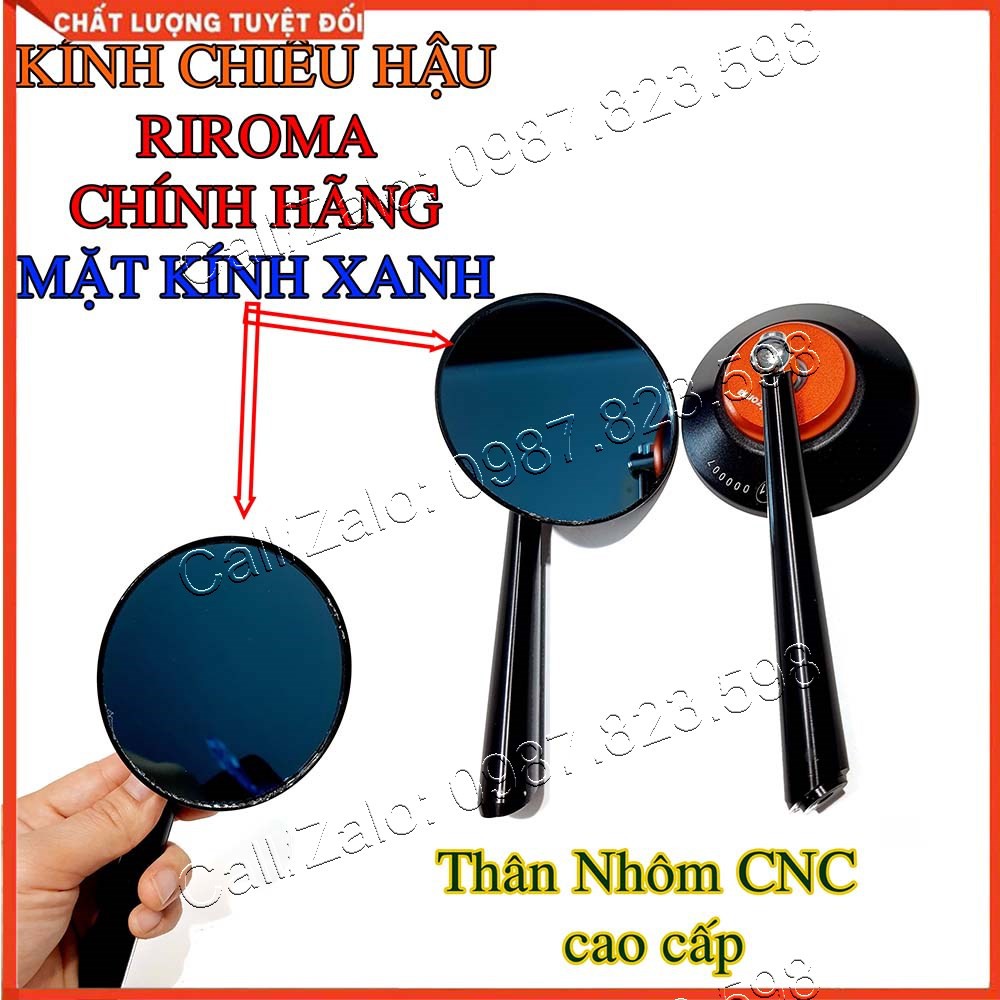 Gương Chiếu Hậu Xe Máy Rizoma tròn hàng cao cấp LE1 (GIÁ 1 CHIẾC / 1 CẶP ) tặng kèm lục giác, Gương Chiếu Hậu Rizoma