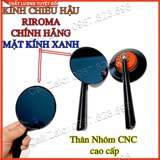 Kính Chiếu Hậu Xe Máy Rizoma tròn hàng cao cấp LE1 (Tặng Kèm Lục Giác)