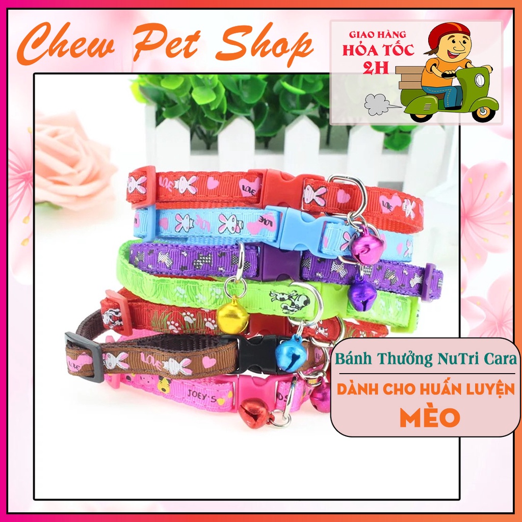🎀 Vòng cổ chuông nhiều màu dành cho thú cưng - Phụ kiện phú cưng ChewPet Shop