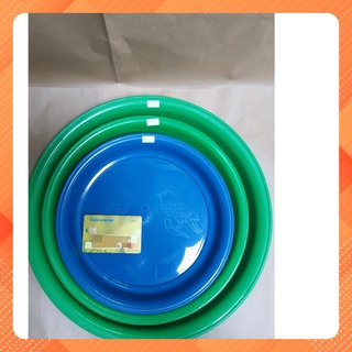 H04 - 10 cái mâm lót cu, nuôi chim, phi 40cm, xanh/dương