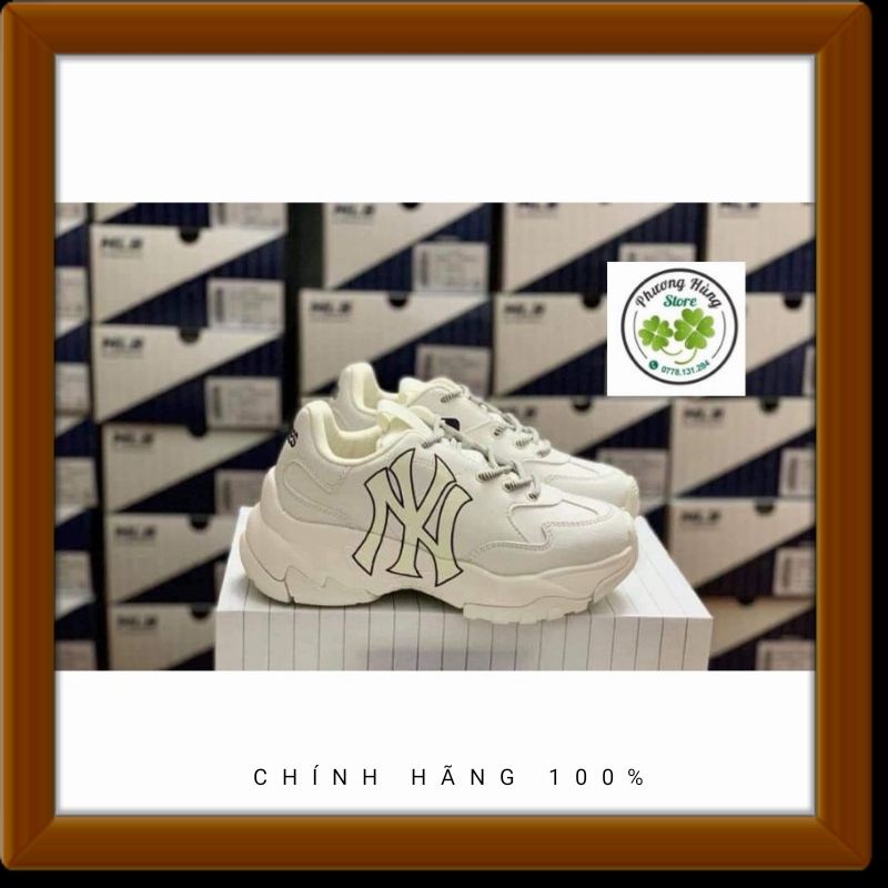 Giày MLB Bigball Chunky NY hidden tag hãng bao check