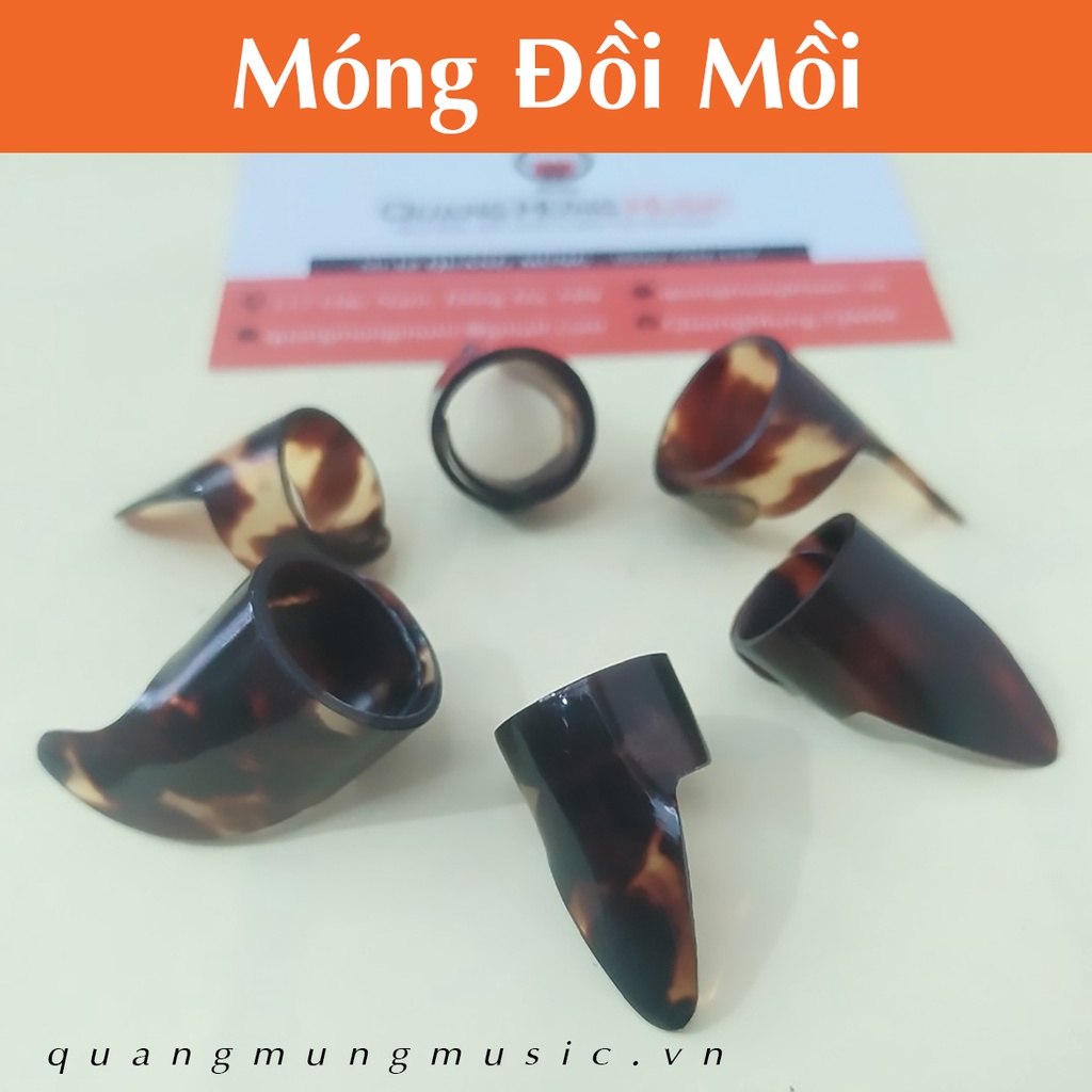 Bộ Móng nhựa Đồi Mồi Cao Cấp - Móng Gảy Đàn Tranh ( Giá 1 bộ 3 móng gảy )