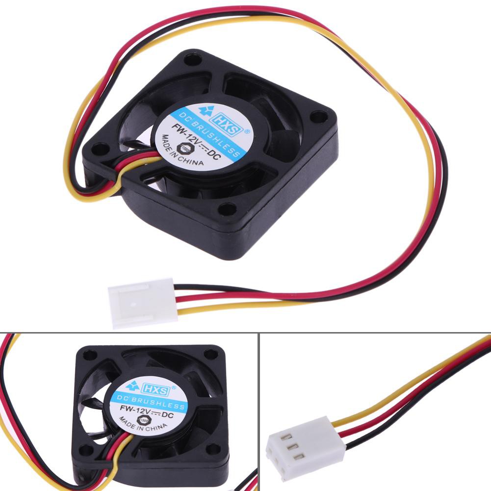 🌟Chất lượng cao nhất🍁3 Pin 40mm Computer CPU Cooler Cooling Fan PC 4cm 40x40x10mm DC 12V