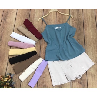 Áo 2 dây voan lụa phối đồ cực xinh