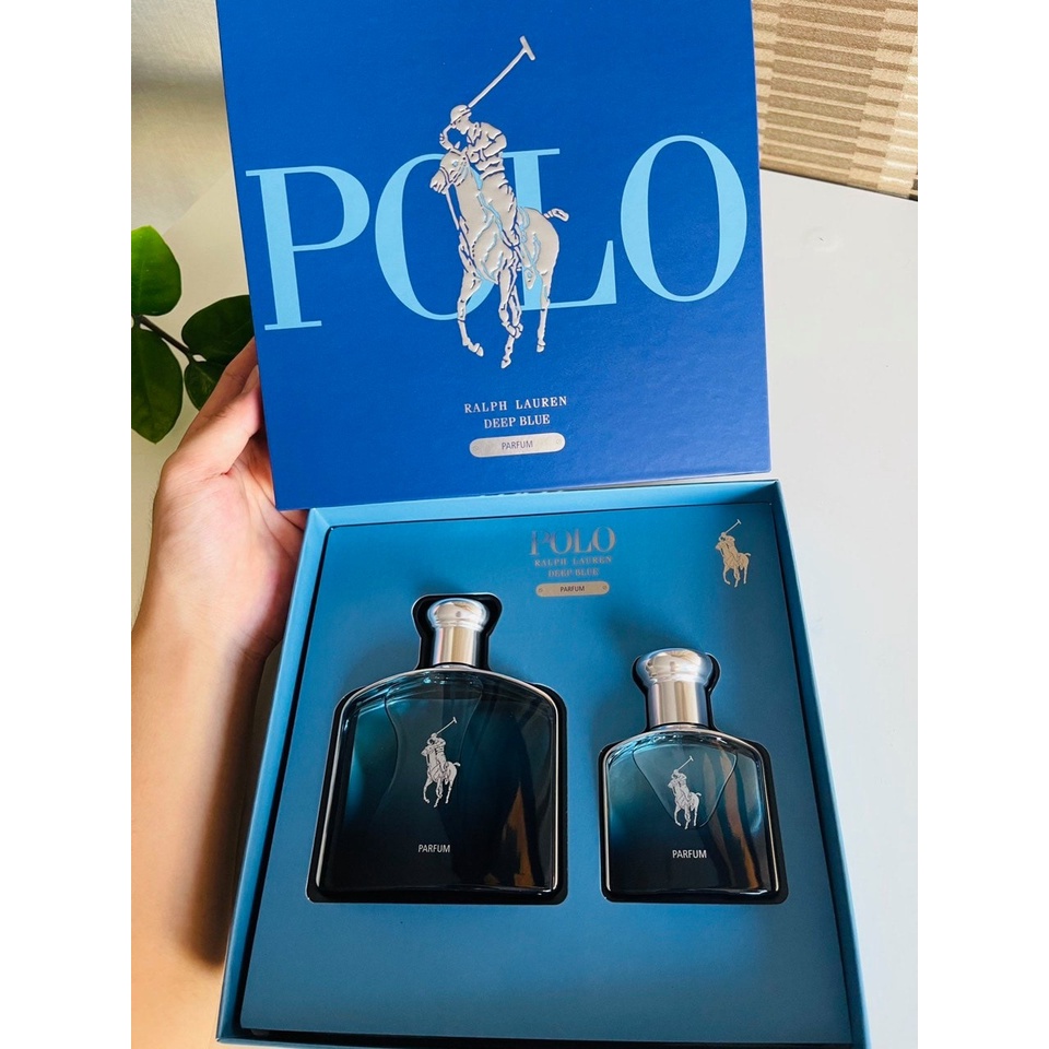 Set nước hoa Polo Ralph Lauren Deep Blue Parfum 2020 (125ml-40ml) | Shopee  Việt Nam