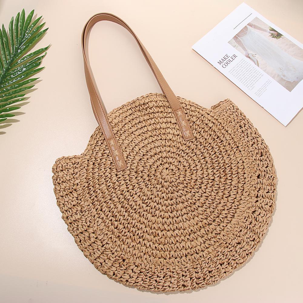 Túi Cói Đan Thủ Công Xinh Xắn Thời Trang Đi Biển Mùa Hè MIHAN1