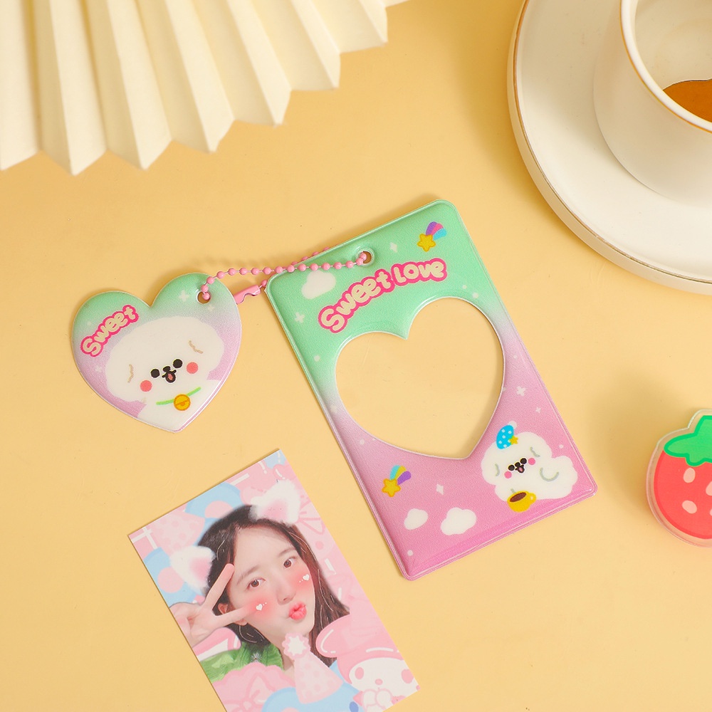 Túi Đựng Thẻ ID/Thẻ Đi Xe Buýt/Thẻ Đi Xe Buýt Phối Mặt Dễ Thương Xinh Xắn