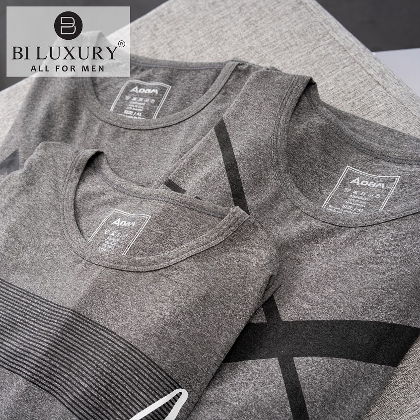 Áo phông họa tiết nam BILUXURY màu ghi sáng - APKH3 | BigBuy360 - bigbuy360.vn