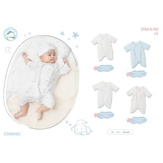 Bodysuit Yukata cho bé trai/gái từ 3-9 tháng xanh/hồng/ghi/trắng - CHAANG