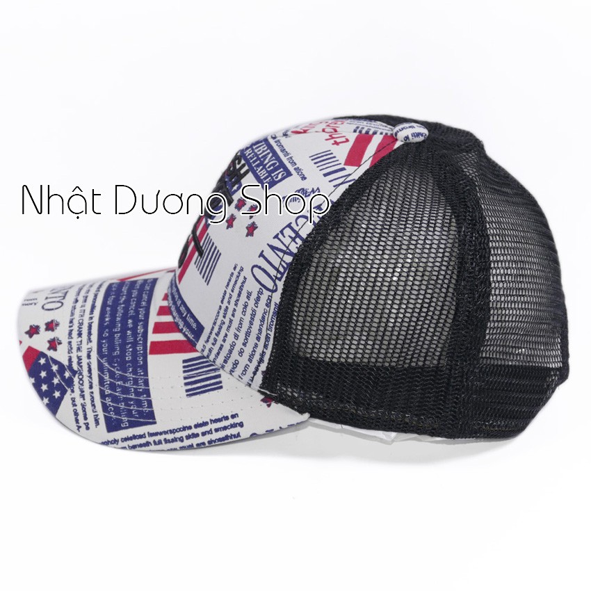 Nón kết lưới Fresh - Lá cờ Chất liệu Cotton kết hợp với vải lưới tạo nên sự độc đáo mới lạ