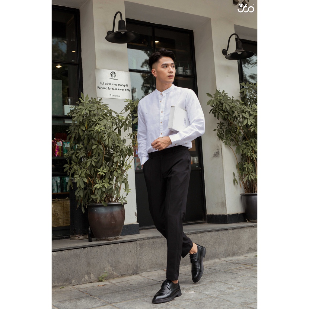 Quần âu nam thương hiệu 360 BOUTIQUE chất liệu cotton lạnh cao cấp không nhăn - QASTK207