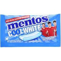 Kẹo gum không đường Mentos Coolwhite hương bạc hà,trái cây 8,5g