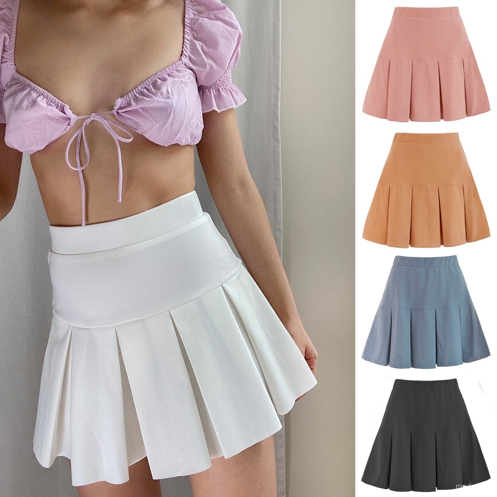 Chân Váy Chữ A Xếp Ly Thiết Kế Đơn Giản Hợp Thời Trang