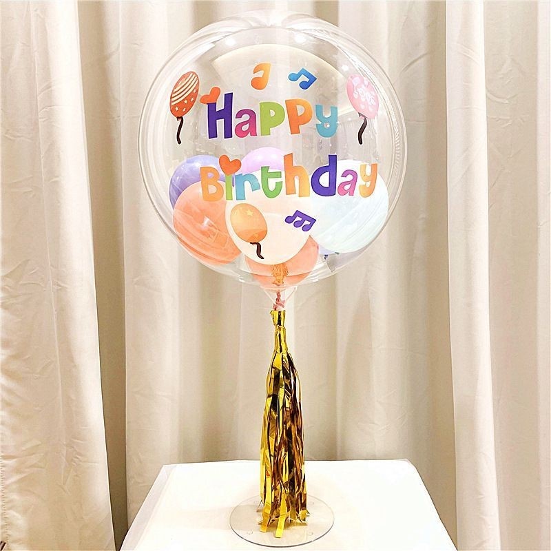 DISNEY Miếng Dán Bong Bóng Trong Suốt 20 Inch Hình Mickey / Spiderman Trang Trí Tiệc Cưới / Sinh Nhật / Lễ Tình Nhân