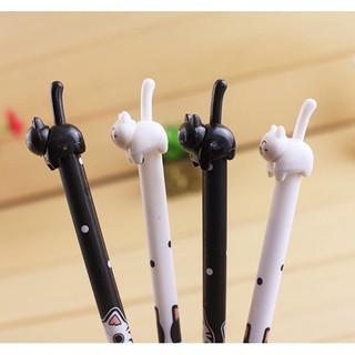 Bút bi nước mèo đen trắng