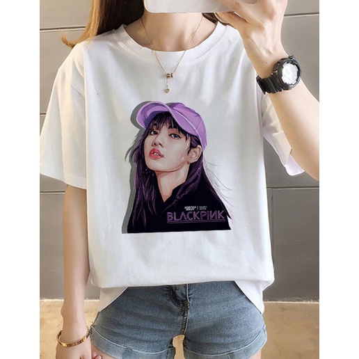 (HCM-HOT SALE) Áo Thun UNISEX FREESIZE Tay Lỡ "In Hình BLACK.PINK"