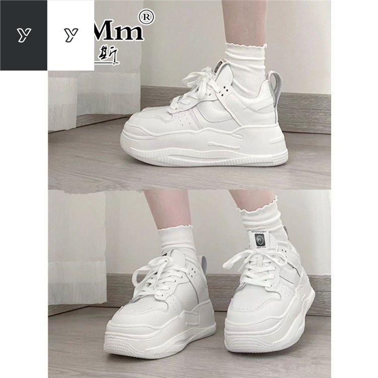 ✤☃◘Toms giày nhỏ màu trắng của phụ nữ 2022 mùa thu mới niche bố dày đế giản dị sinh viên hoang dã thể thao