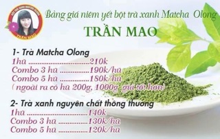 Bột trà xanh Matcha Tran Mao