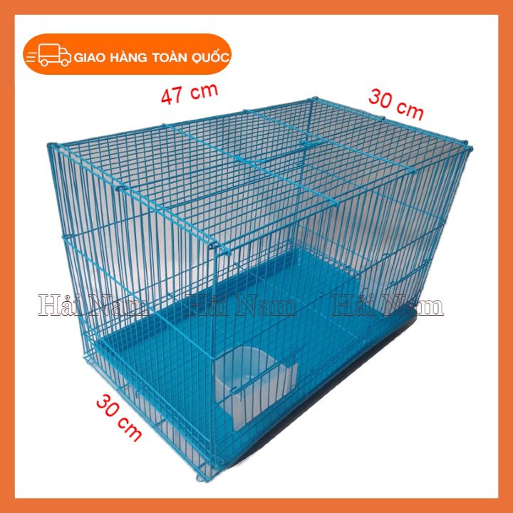 [Mã PET50 giảm 10% - tối đa 50K đơn 250K] Lồng nuôi chim - Lồng nuôi chim Yến phụng ( size 47 cm x 30 cm x 30 cm )