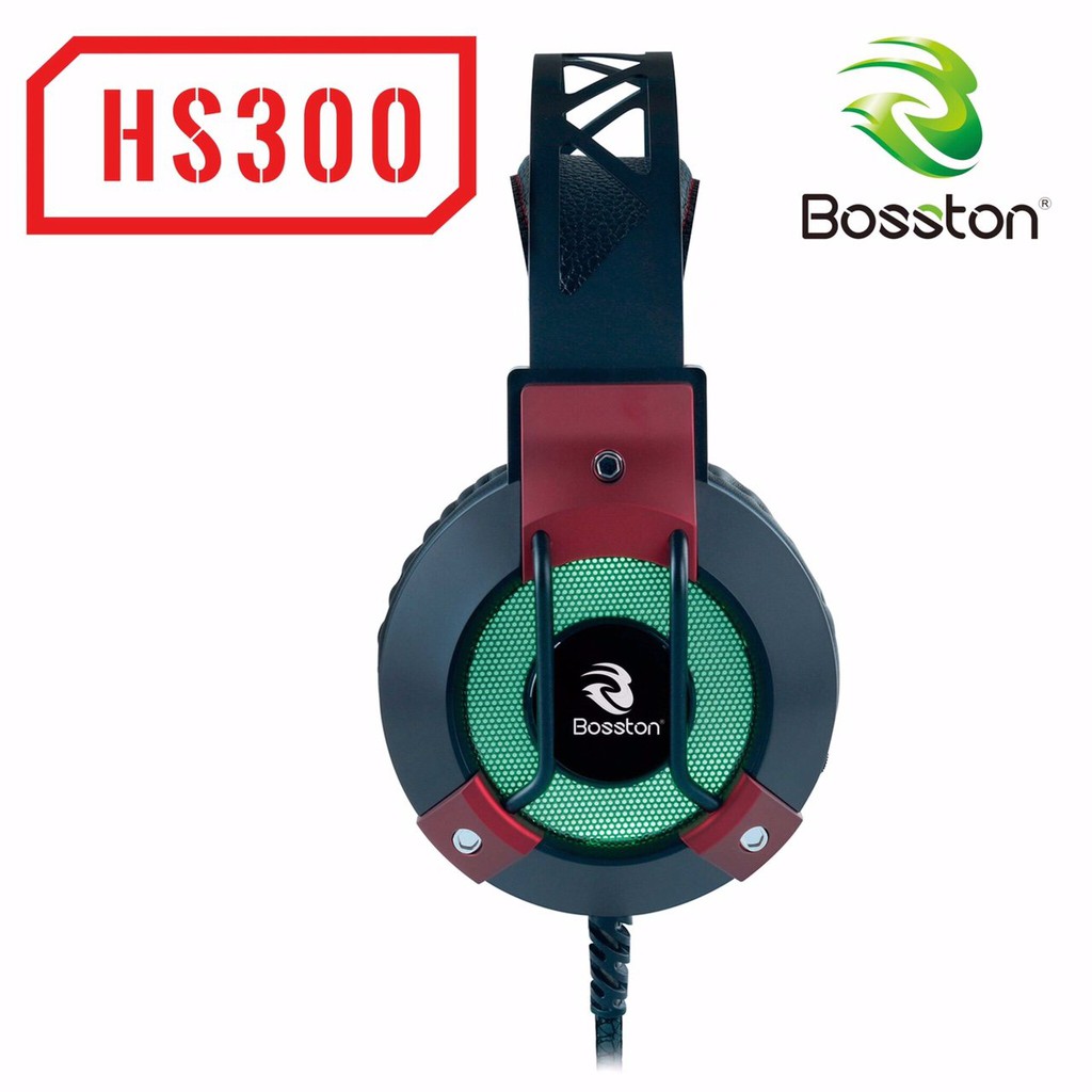 Headphone Cao Cấp Gaming Bosston HS-300 3.5 mm + USB (cấp nguồn đèn LED)