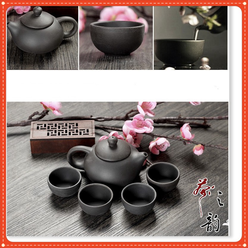 BỘ ẤM CHÉN UỐNG TRÀ 💕SALE💕 Bộ bình trà phong cách Nhật Bản 4 tách 9482