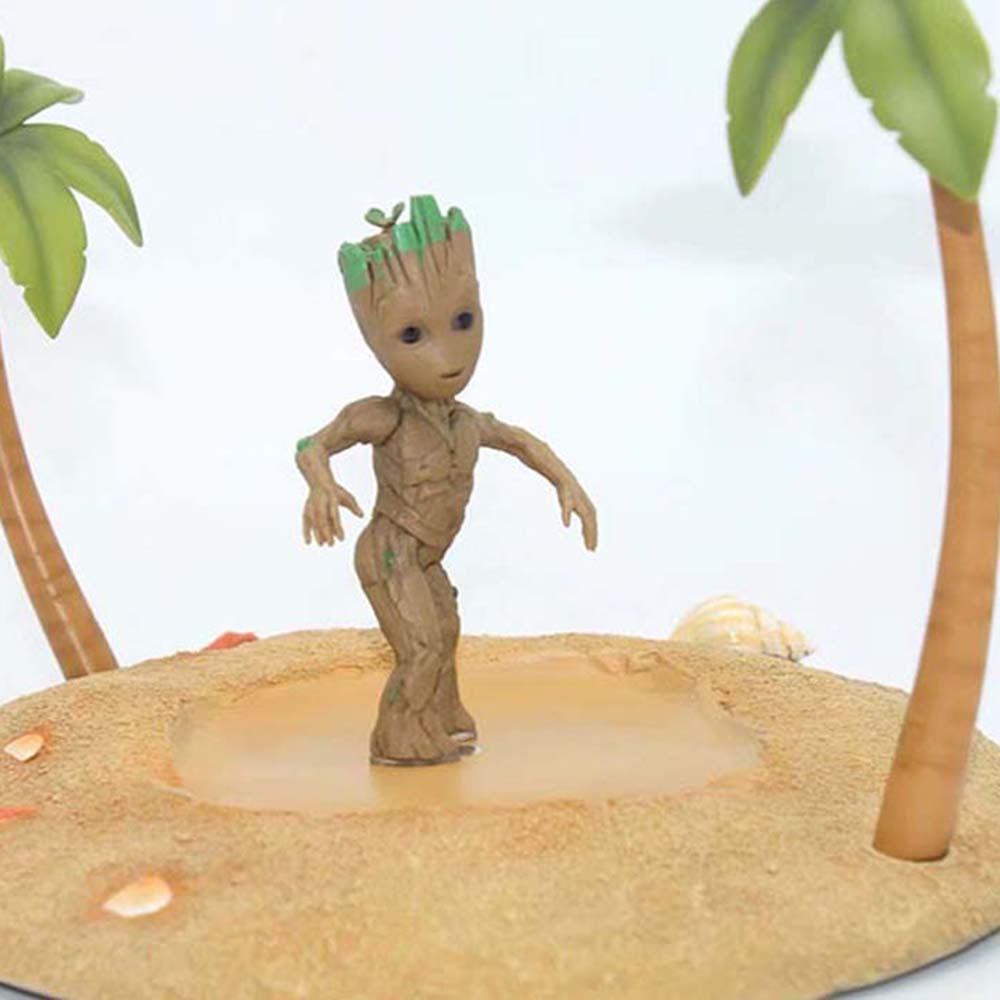 5 pcs Set Guardians of The Galaxy Baby Tree Man Groot Figure Car Decorative Toys