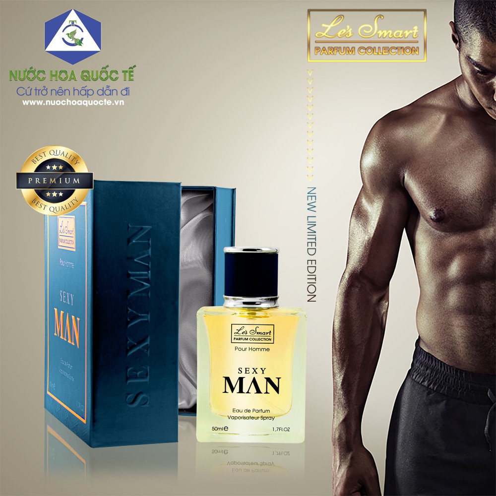 [Có quà tặng] Top 10 Nước Hoa Nam Cao Cấp Le's Smart S.E.X.Y MAN Gold 50ML