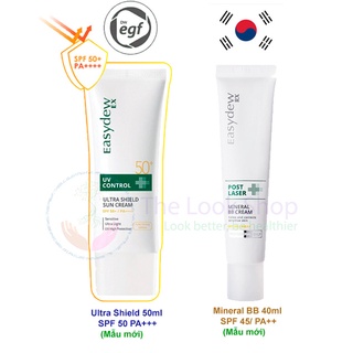 Kem chống nắng EGF hồi phục,che khuyết điểm sau lăn kim, post laser SPF50+ Easydew Ultra Shield Control Mineral BB cream