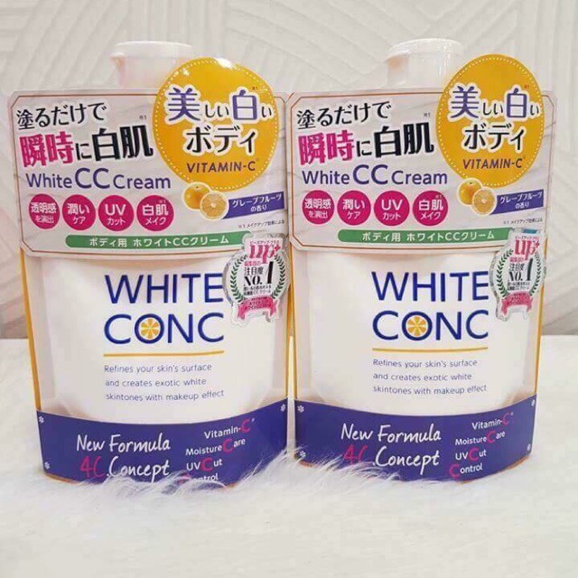 Sữa dưỡng thể trắng da White ConC 200g Nhật bản