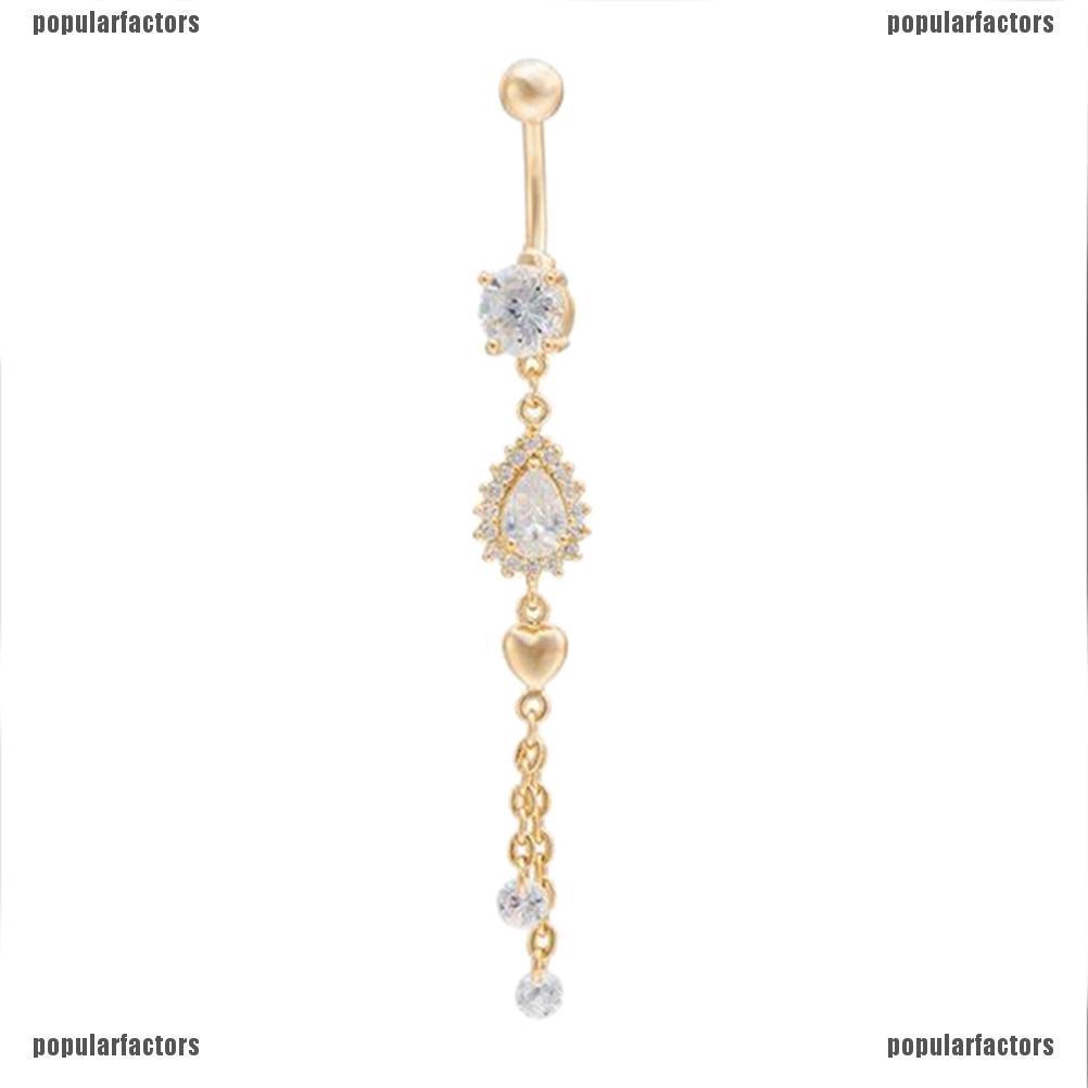 [Phổ Biến] Khuyên Rốn Đính Đá Pha Lê Mới