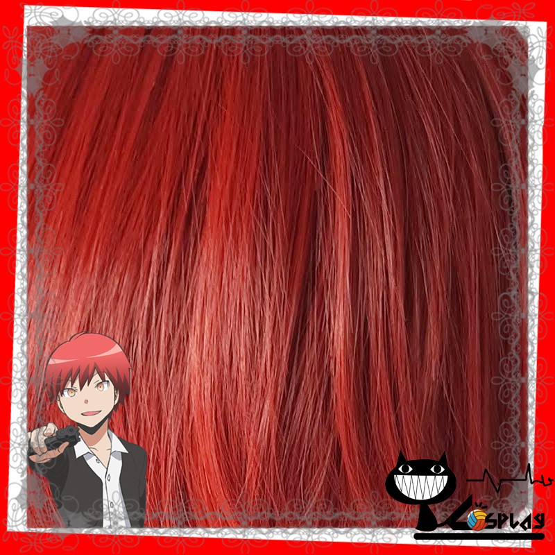 [Sẵn] Wig/tóc giả Karma Akabane hoặc Akashi Seijurou - Lớp học ám sát/Kuroko no basket màu đỏ [Miu Cosplay]